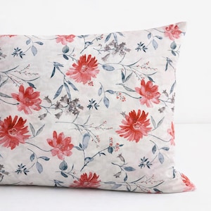 Coppia Federe Copricuscino 50x80 Cotone Artigianali Handmade Fantasia floreale