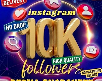 10.000 seguidores en Instagram – Garantía de no pérdida – Entrega instantánea en alta calidad – Perfiles reales y activos – Servicio de crecimiento con prueba social – Alta calidad