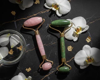 Céllence Natural Jade Facial Massage Roller | Face Lifting & De-Puffing