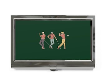 Tarjetero de visita para golfista / Ilustración de jugador de golf