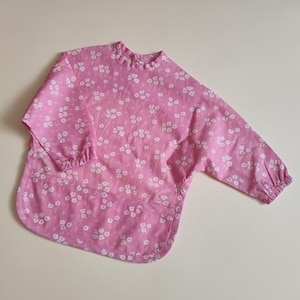 Baby Long Sleeve Bib PDF Sewing Pattern, Easy Baby Apron Sewing Tutorial (Instant Download), Baby Smock Bib