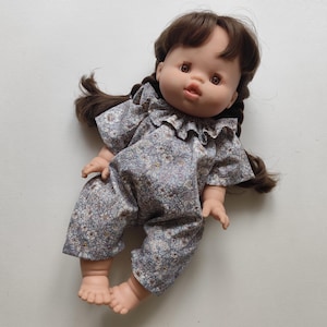 Mönster till Minikane dockdräkt, 34 cm/13 tum Molly Jumpsuit PDF-handledning (nedladdning direkt)