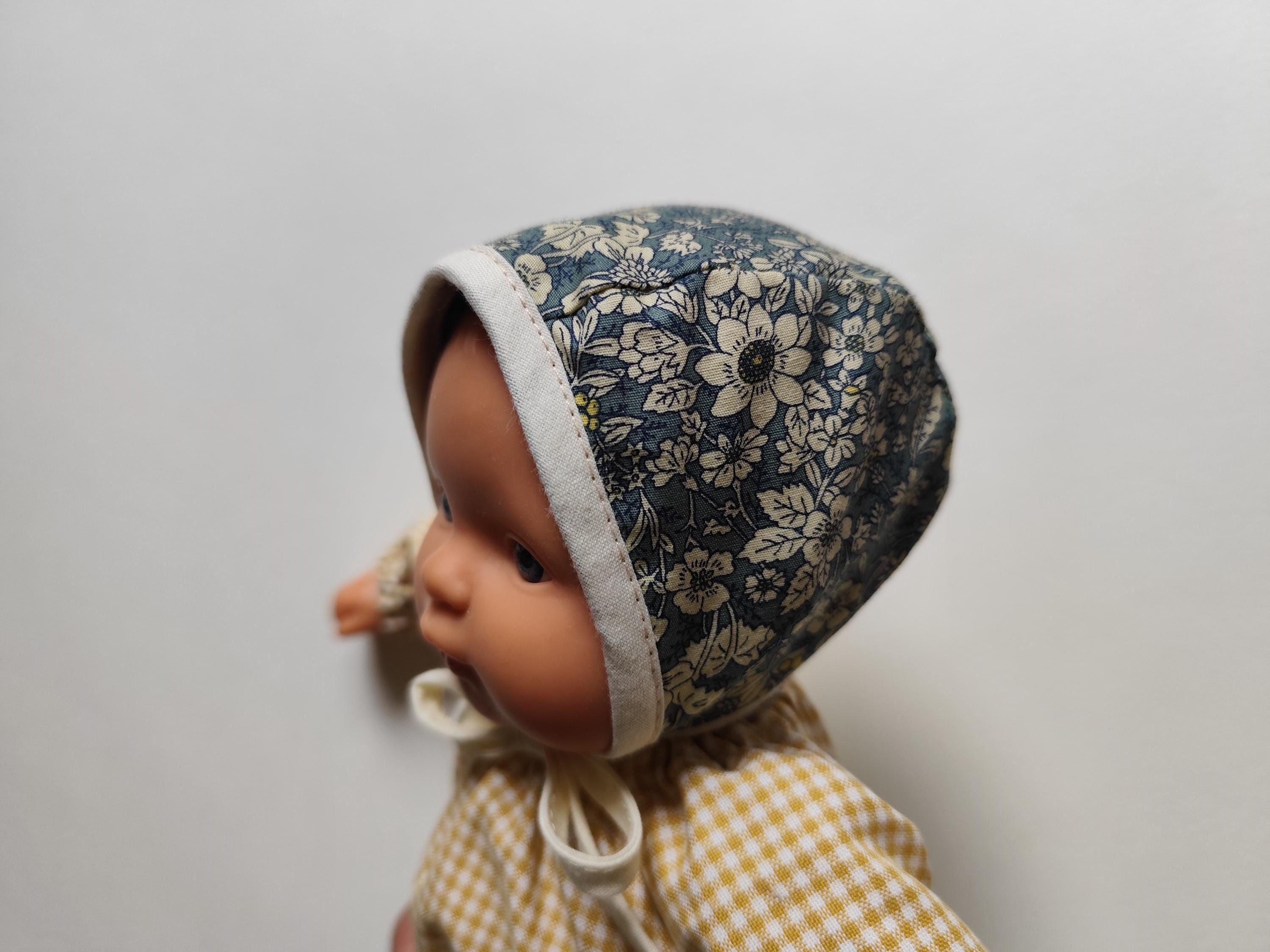 Mini Doll Bonnet Pattern Miniland Doll Bonnet Sewing Pattern, 32cm/12inch Bonnet PDF Tutorial ...