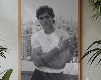 Jacob Elordi Poster | Hollywood Heartthrob Wandkunst | Moderne Filmstar Dekoration | Ästhetischer Film Fotografie Druck | Einzigartiges Fan Kunstwerk Geschenk