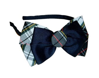 Blue and Green Headband Green and Navy Chevron Headband 34 Back to School Headband School Uniform Headband Emerald Green and Blue Headband