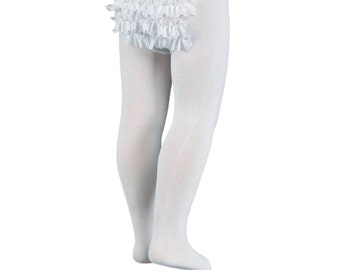 baby girl white lace tights