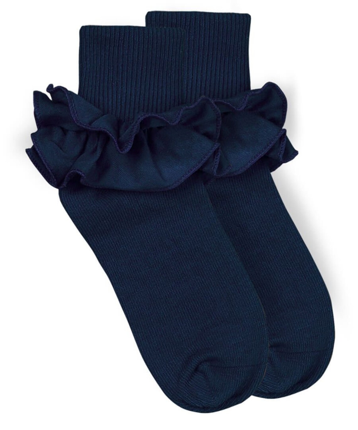 Girl's Soft Navy Ruffle Socks Navy Ruffle Socks Etsy