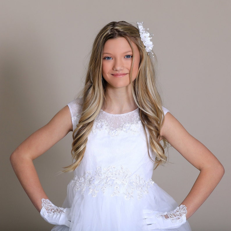 Maeve White or Ivory Communion Dress Ivory Communion Dress 1st Communion Dresses Flower Girl Dresses Communion Dresses First Communion