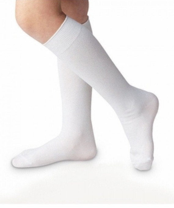 Calcetines blancos hasta la rodilla para niño - Medias hasta la rodilla  para niño pequeño, calcetines blancos hasta la rodilla, calcetines de  vestir