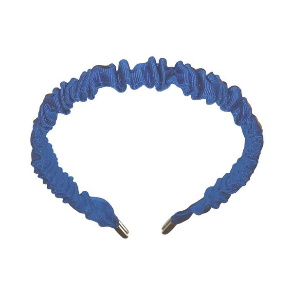 Royal Blue Ruffled Headband - Uniform Headbands, Royal Blue Headband, Royal Headband, Royal Blue, School Colors, Royal Blue Hair Accessories