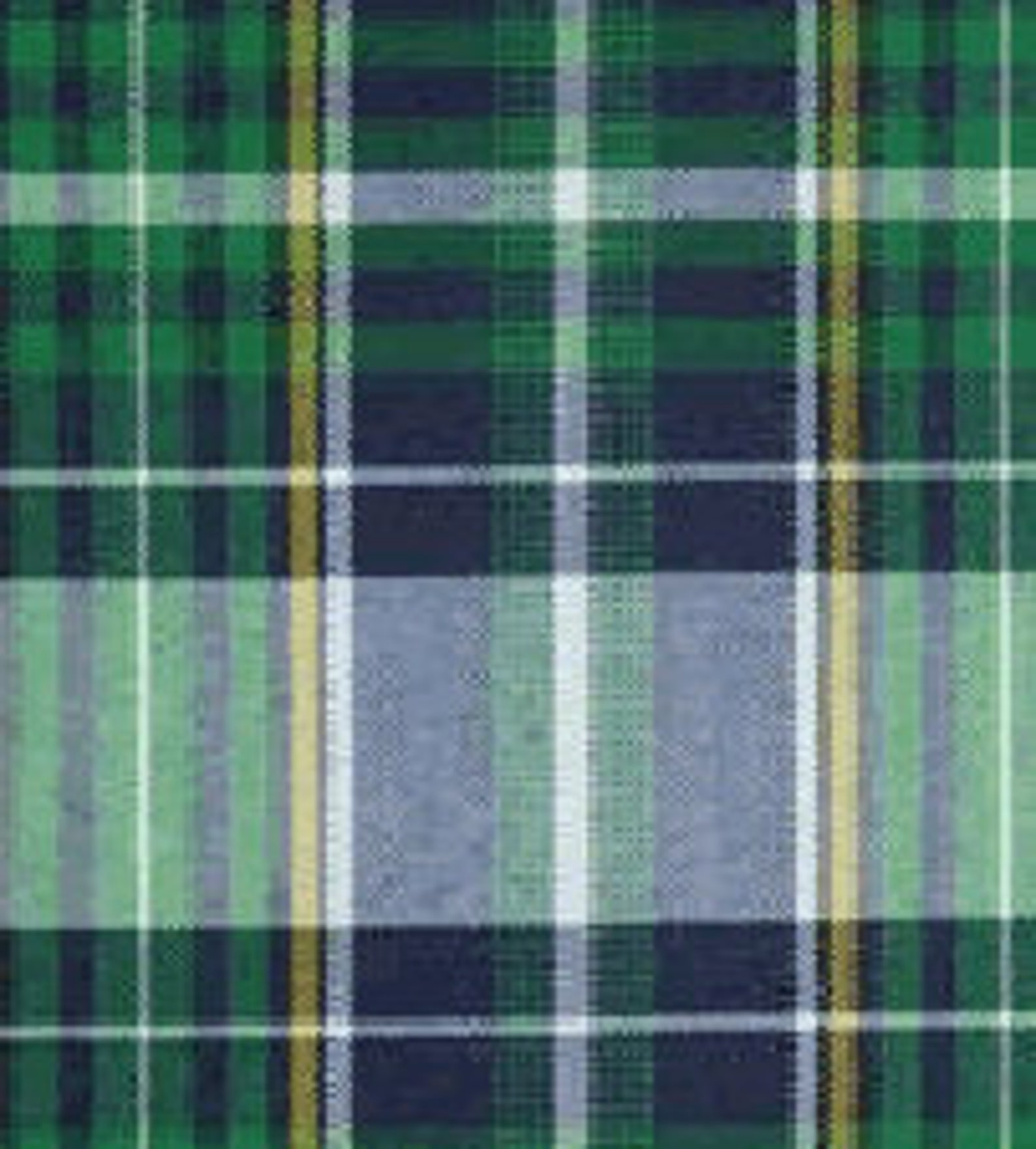 Green Navy & Yellow Plaid Loopy Hair Bow School Uniform Etsy