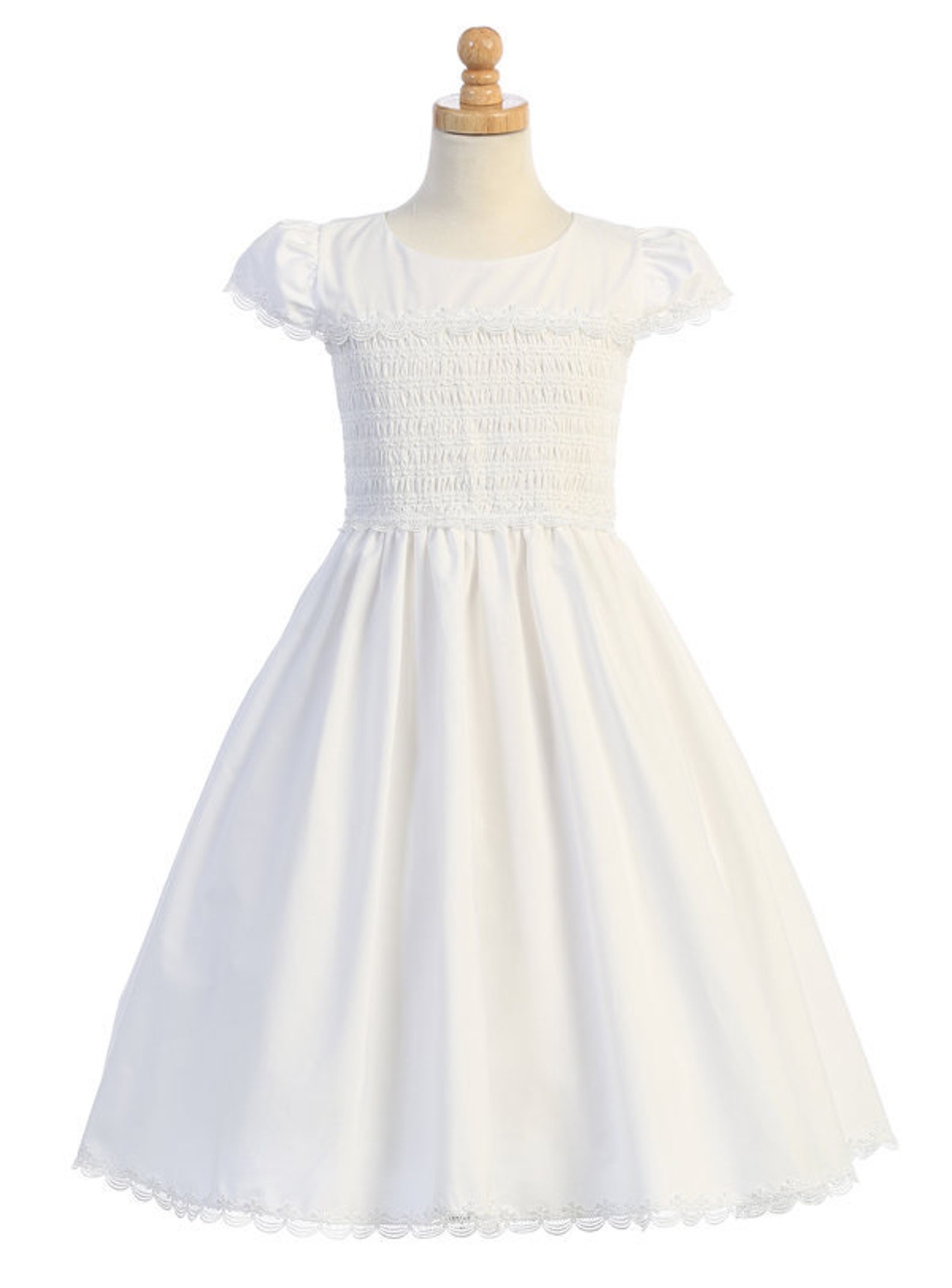Smocked Communion Dress 1st Communion Dresses Communion Etsy