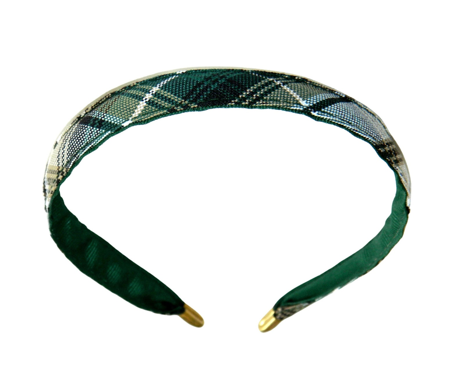 Hunter Green & Khaki Plaid Thin Headband School Uniform Etsy