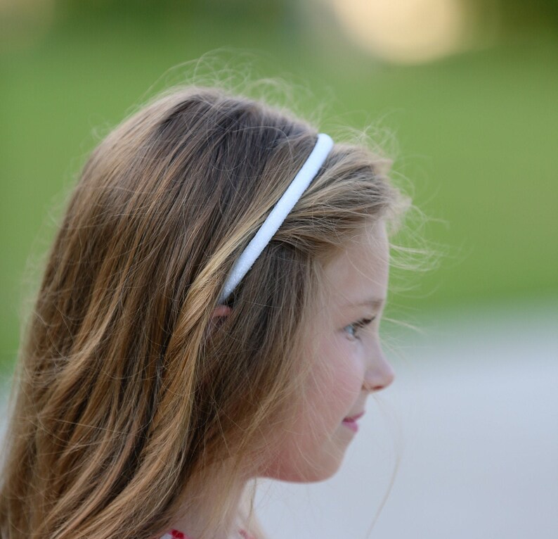 White Glitter Headband White Headband Glitter Headband Etsy