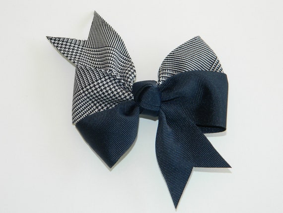 Matches Uniform Brownies hair bow clip handmade