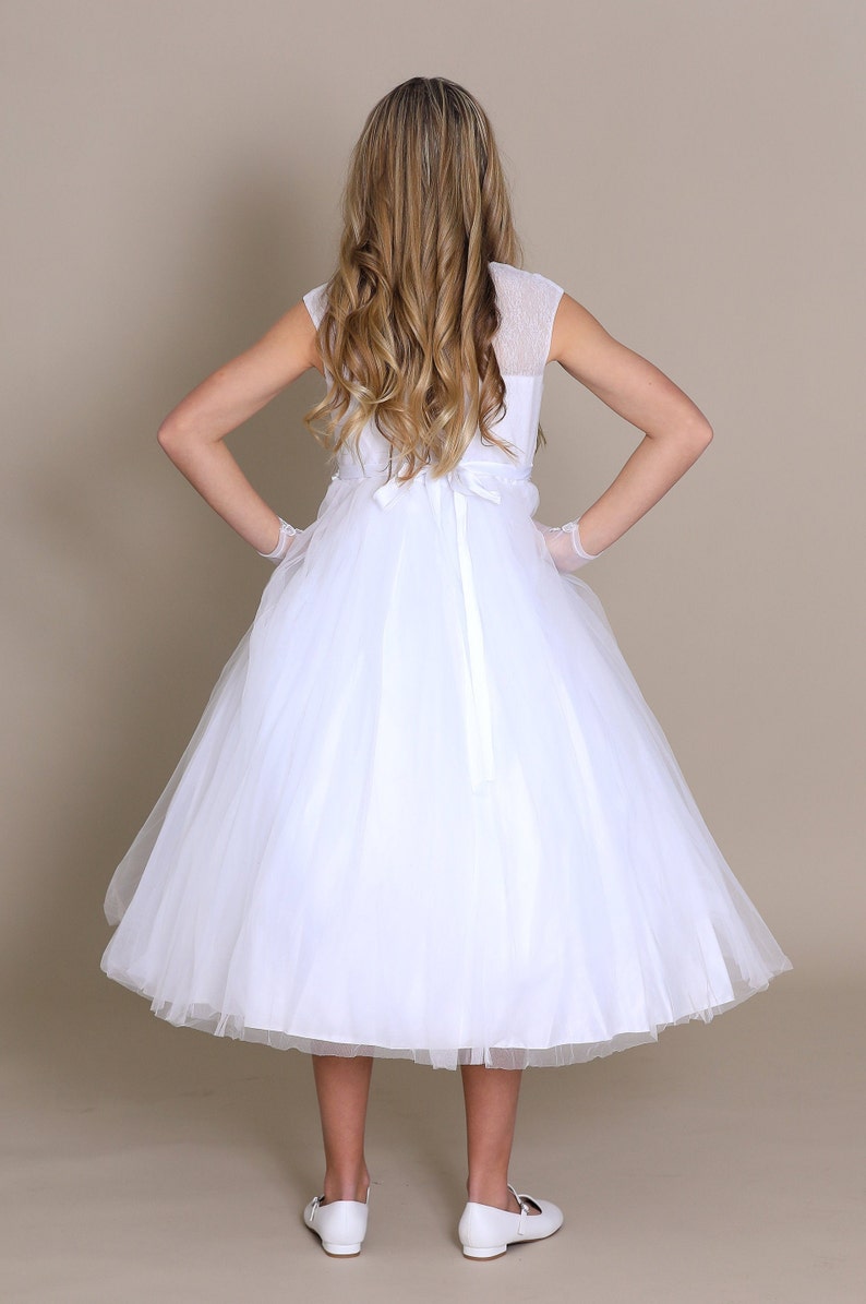 Maeve White or Ivory Communion Dress Ivory Communion Dress 1st Communion Dresses Flower Girl Dresses Communion Dresses First Communion