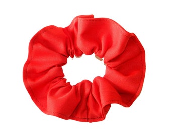 Red Hair Scrunchie - School Uniform Scrunchie, Red Scrunchie, Uniform Scrunchie, Hair Scrunchie, Solid Red Scrunchie, Scrunchie