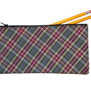  Supdreamc for Tartan Plaid Pattern Pencil Bag Pen Case