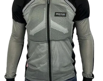 Airtex Adventure Motorcycle Shirt: CE Level 2 Armored Riding Gear | Lightweight Armor.