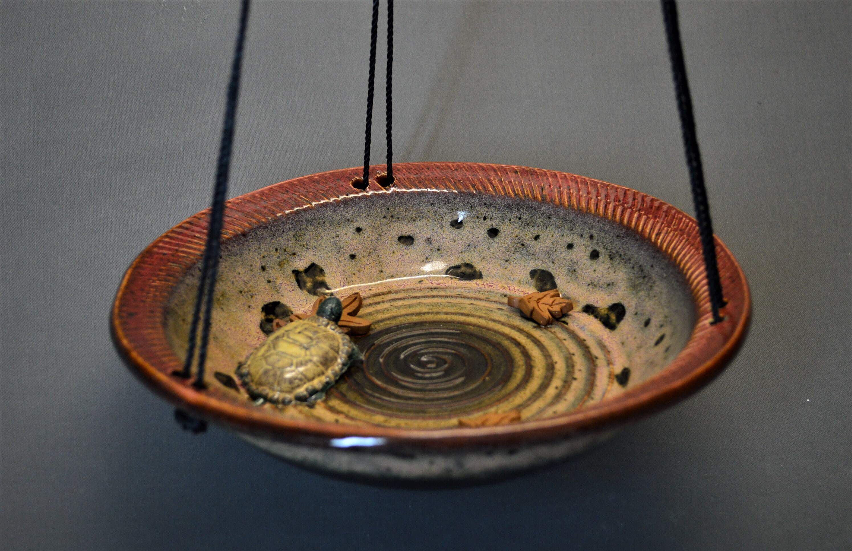 Birdbath Small Hanging Pottery Bird BathAvailable now Etsy