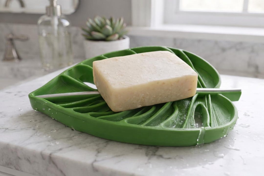 Leaf Soap Dish STL, Self Draining 3D Print File (instant Download) - Etsy