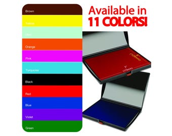 Extra Large Stamp Pad, Refillable Ink Pad for Rubber Stamp, Craft Use (5" x 7")