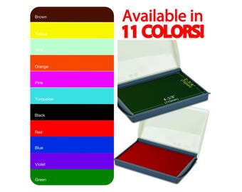 Medium Stamp Pad, Refillable Ink Pad for Rubber Stamp, Craft Use (2-3/4" x 4-3/8")