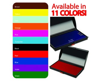 Large Stamp Pad, Refillable Ink Pad for Rubber Stamp, Craft Use (3-1/8" x 6-1/8")