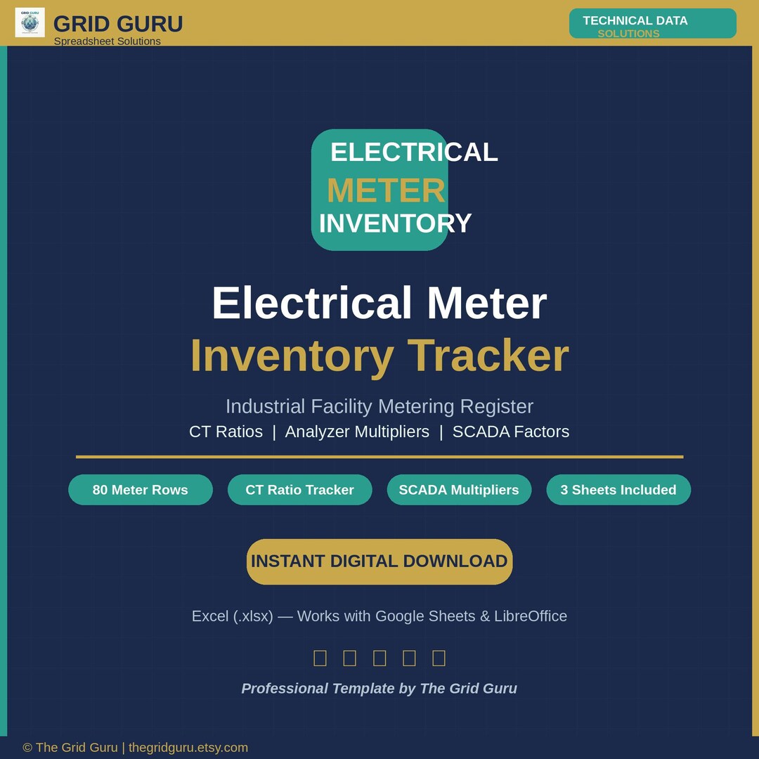 Electrical Meter Inventory Tracker - Etsy