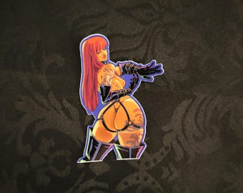 Leather Pinup Sticker