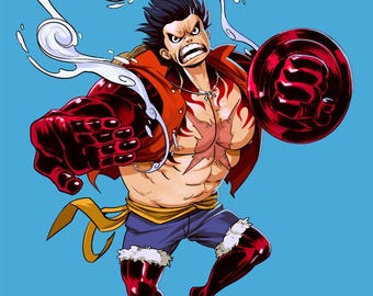 One Piece Luffy Gear 4 Bounceman Vinyl Sticker