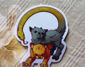 Chimera Kitten Sticker