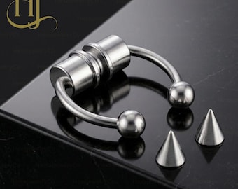 Fake Septum Ring, Fake Nose Ring, Women Fake Piercing Nose Hoop, Fake Septum Ring, faux nose piercing, Fake Piercing Nose Ring