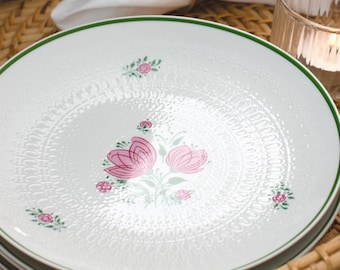 Rosenthal Bjorn Wiinblad Assiettes à Dessert Romance | Porcelaine allemande florale rose