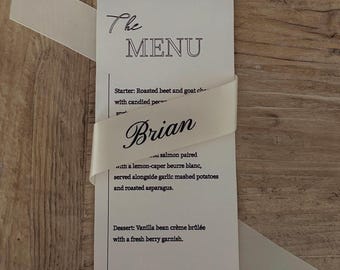 Personalized Bridal Satin Ribbon | Wedding, Reserved Seating & Hanger Ribbons