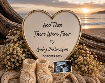 Second Baby Pregnancy Announcement, Baby Number 2, Gender Neutral Social Media Reveal, Editable Canva Template, Instant Digital Download