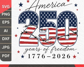 250th Anniversary American Flag Eagle SVG PNG, Patriotic Eagle Svg, America 250 Years 1776-2026, United States of America Birthday, Cricut