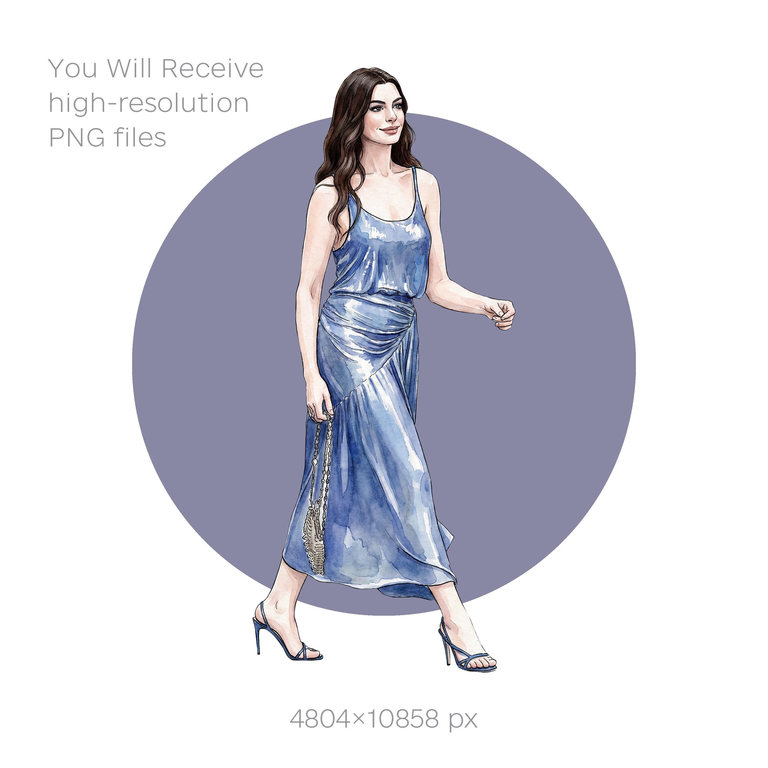 The Devil Wears Prada Clipart, Fashion Watercolor PNG for Stickers ...
