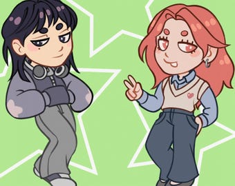 Colgantes para móvil de Mitsuki Aya: accesorio verde inspirado en el manga Yuri.