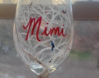 Copa de vino personalizada para madres