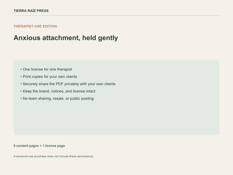 Anxious Attachment — Therapist Use - Etsy Canada