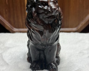 Garnet Lion Carving – Strength & Courage Statement Crystal 1lb 1.6oz
