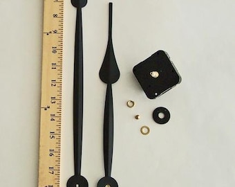 36 inch plus DIY KIt with Large black metal hands H17.75 and M26 quartz high-torque motor combination to make your own 36" clock