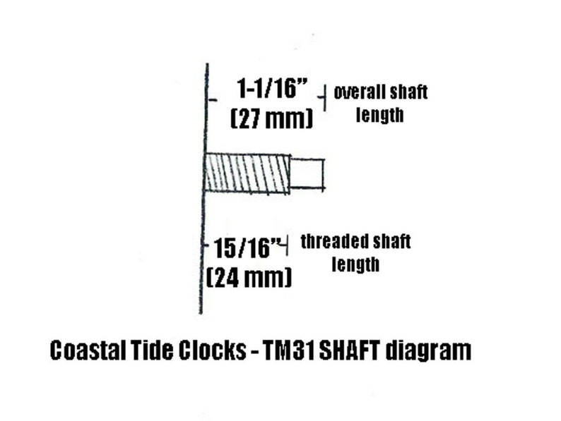 Extra Long Shaft Tide Clock Movement and 3 inch hand for dials Etsy
