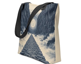 Bolso de tela de Islandia, estampado del Parque Nacional Thingvellir, regalo con coordenadas GPS, bolso de lona para amantes de la naturaleza, recuerdo de Islandia