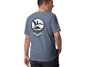 Camiseta del Faro de San Francisco, Camiseta con estampado de la Isla de Alcatraz, Camiseta de la Costa de California, Regalo de algodón orgánico para él