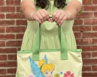 Bolso tote de Campanilla exclusivo / Bolso de mano Disney Fairycore / Bolso de mano elegante y original / Bolso de primavera coleccionable, pieza única.