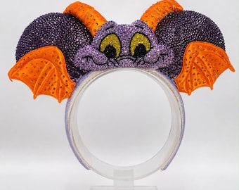 Luxury Figment Disney Ears | Hand Rhinestoned | OOAK Collector Ears