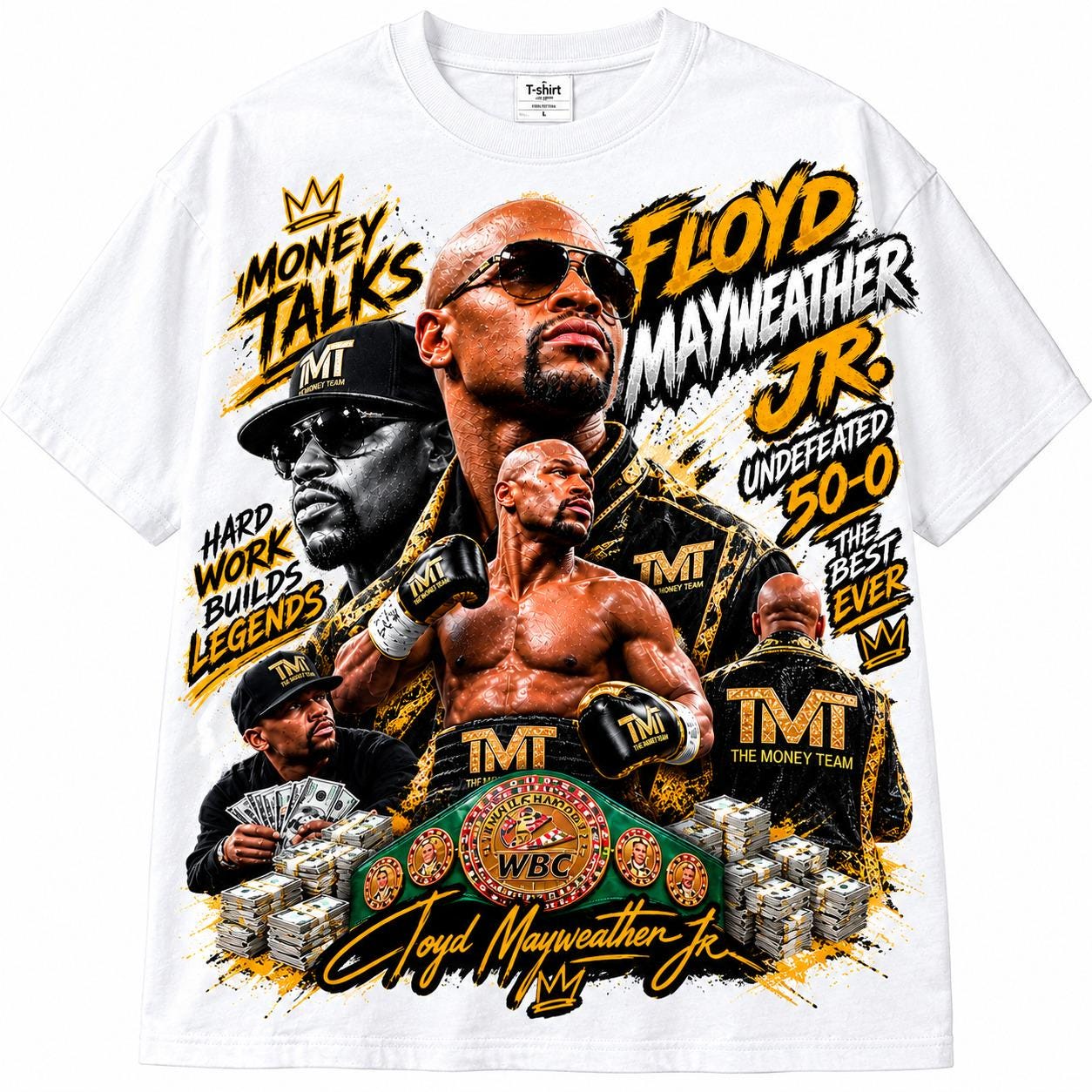 希少　レア！メイウェザー グラフィック Tシャツ Floyd mayweather t shirt - Etsy 日本