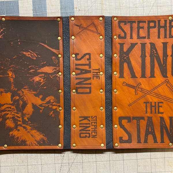 Leather covered copy of The Stand by Stephen King
